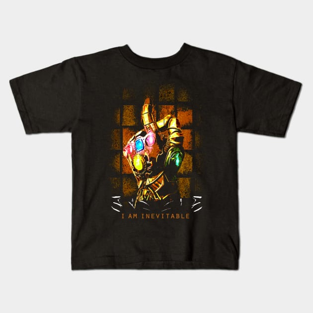 I Am Inevitable Kids T-Shirt by ZuleYang22